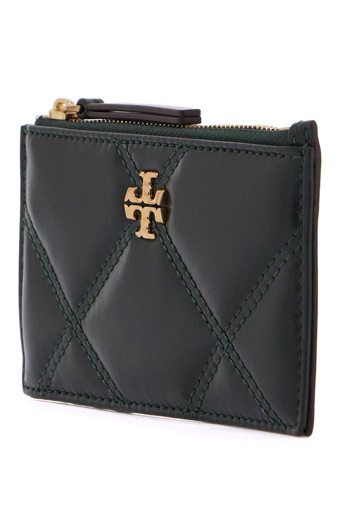 Shop Tory Burch Kira Card Holder Door In Green