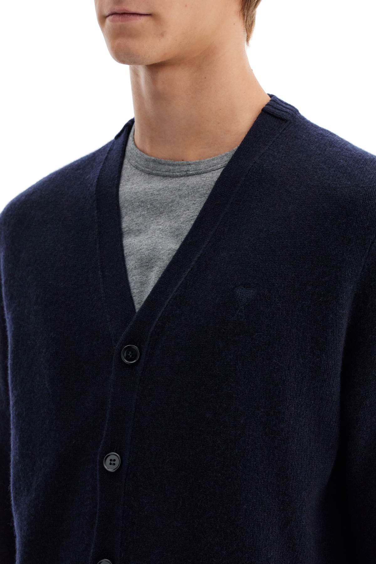 Shop Ami Alexandre Matiussi Cashmere Cardigan For In Blue