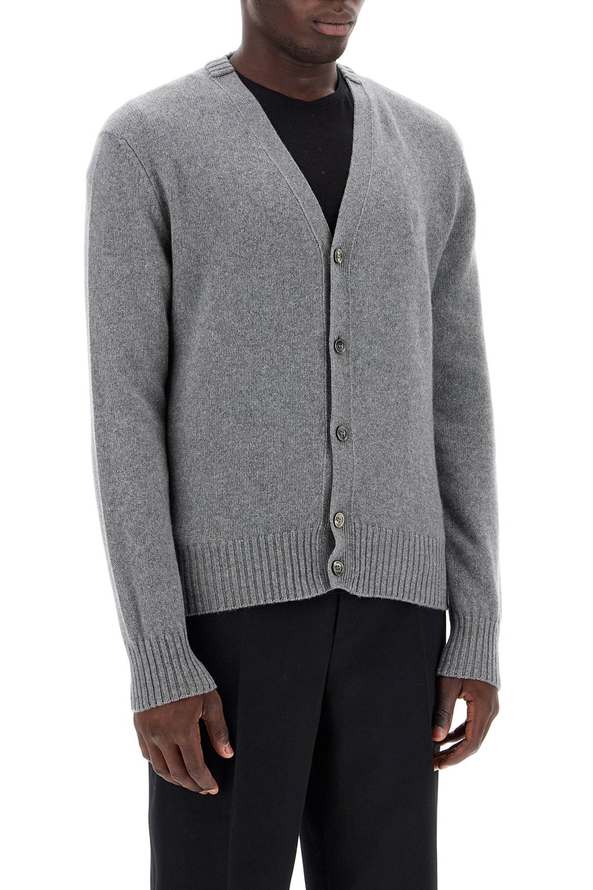 Shop Ami Alexandre Matiussi Cashmere Cardigan For In Grey