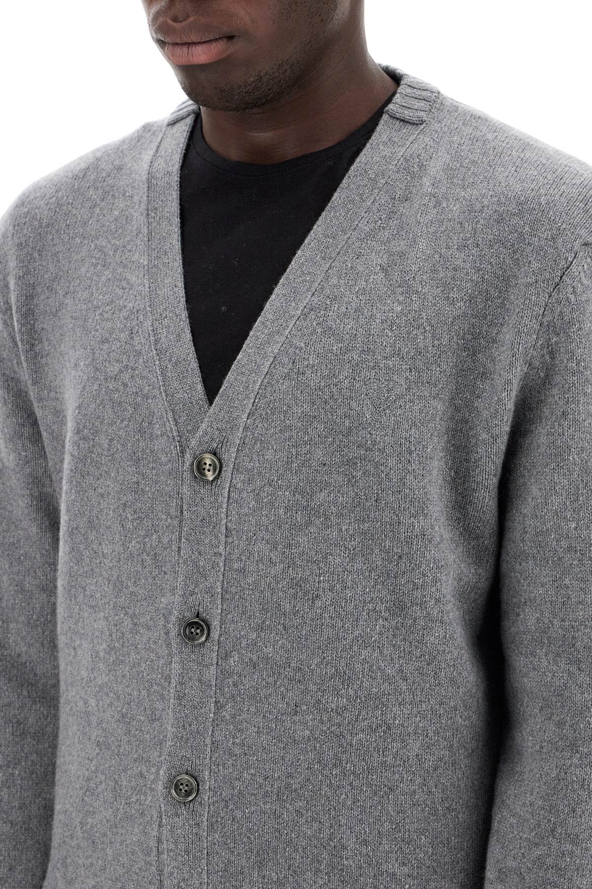 Shop Ami Alexandre Matiussi Cashmere Cardigan For In Grey