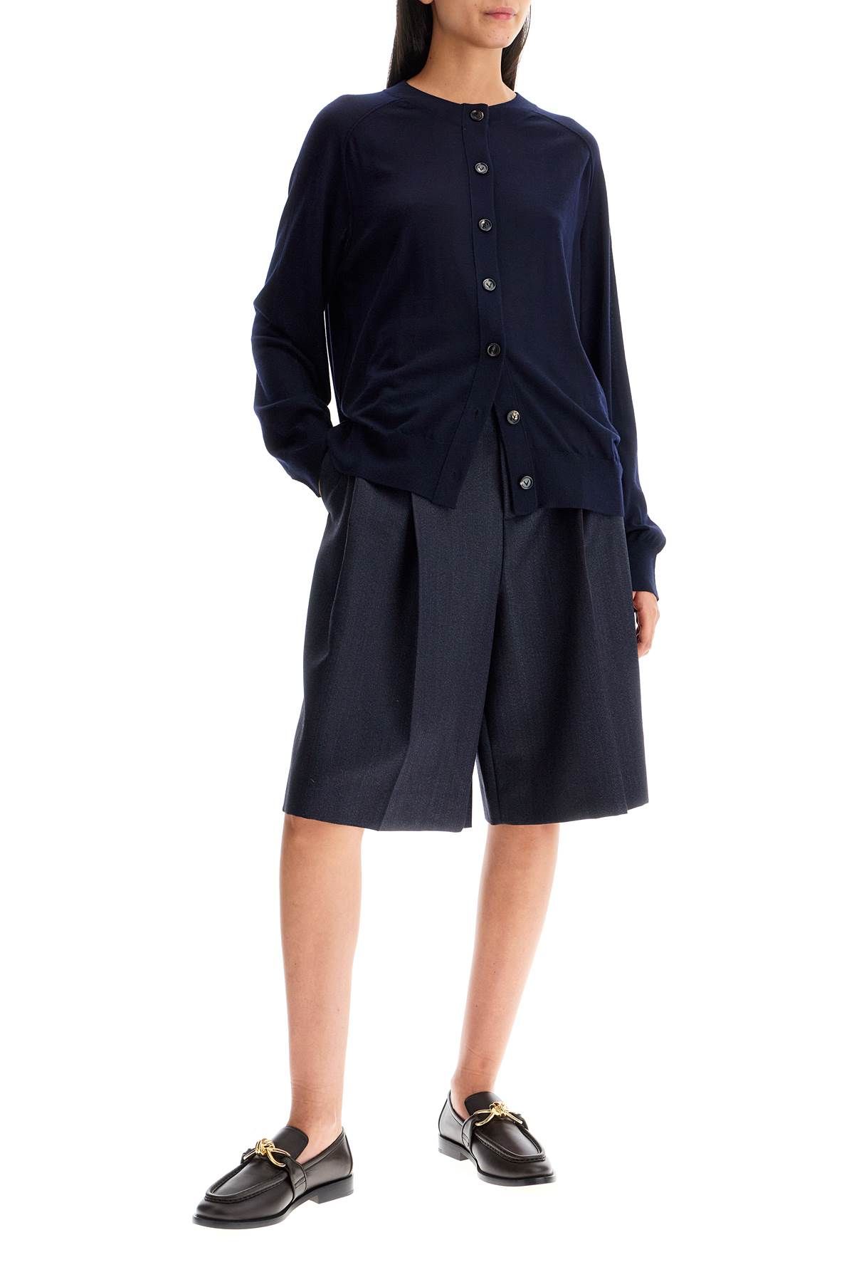 Shop Bottega Veneta Cashmere Cardigan For In Blue