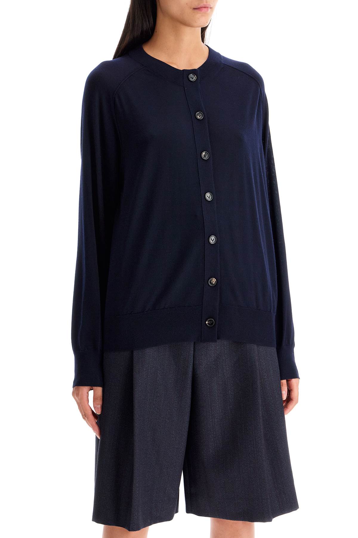 Shop Bottega Veneta Cashmere Cardigan For In Blue