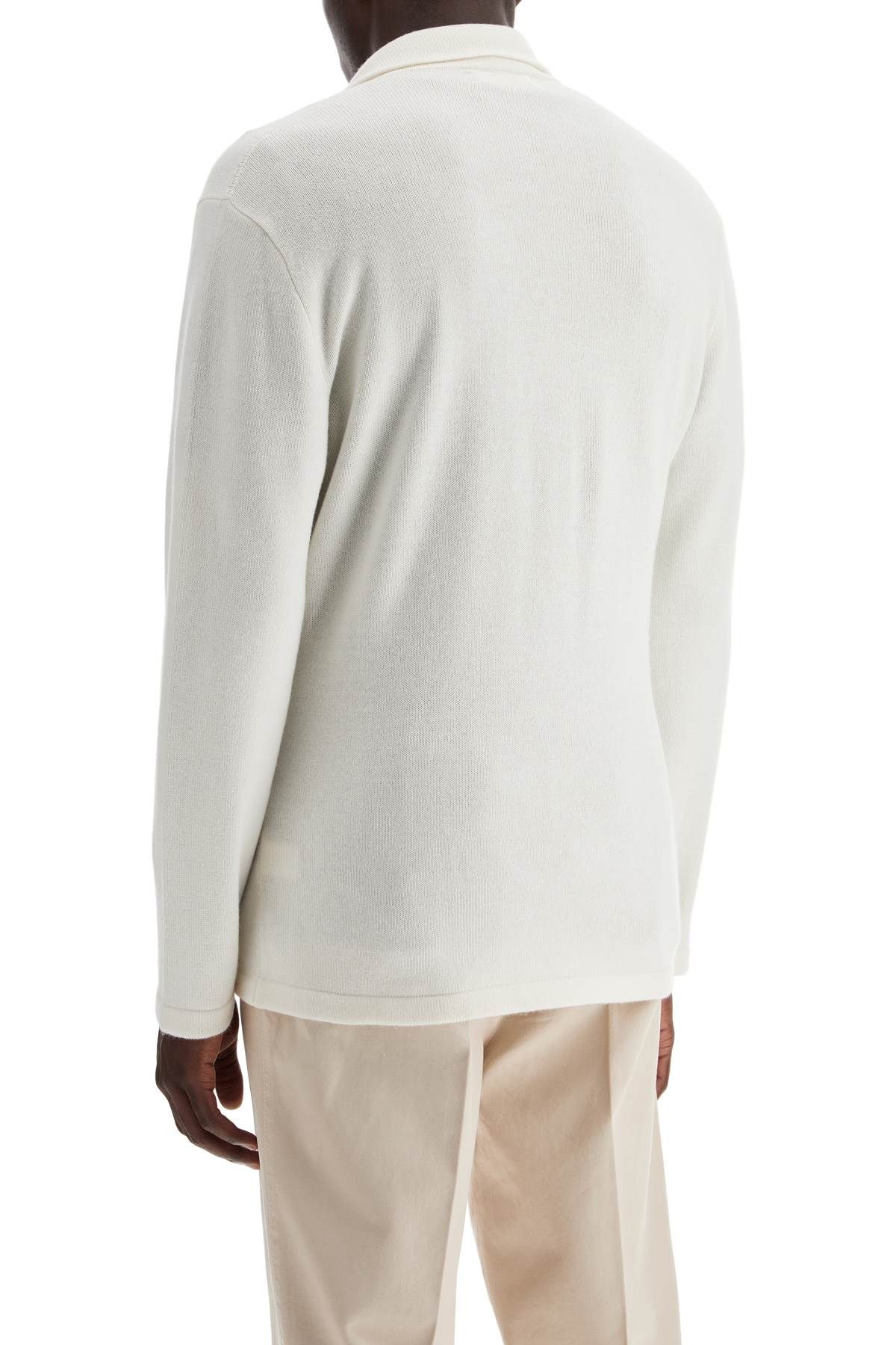 Shop Brunello Cucinelli Double-breasted Cashmere Cardigan In White