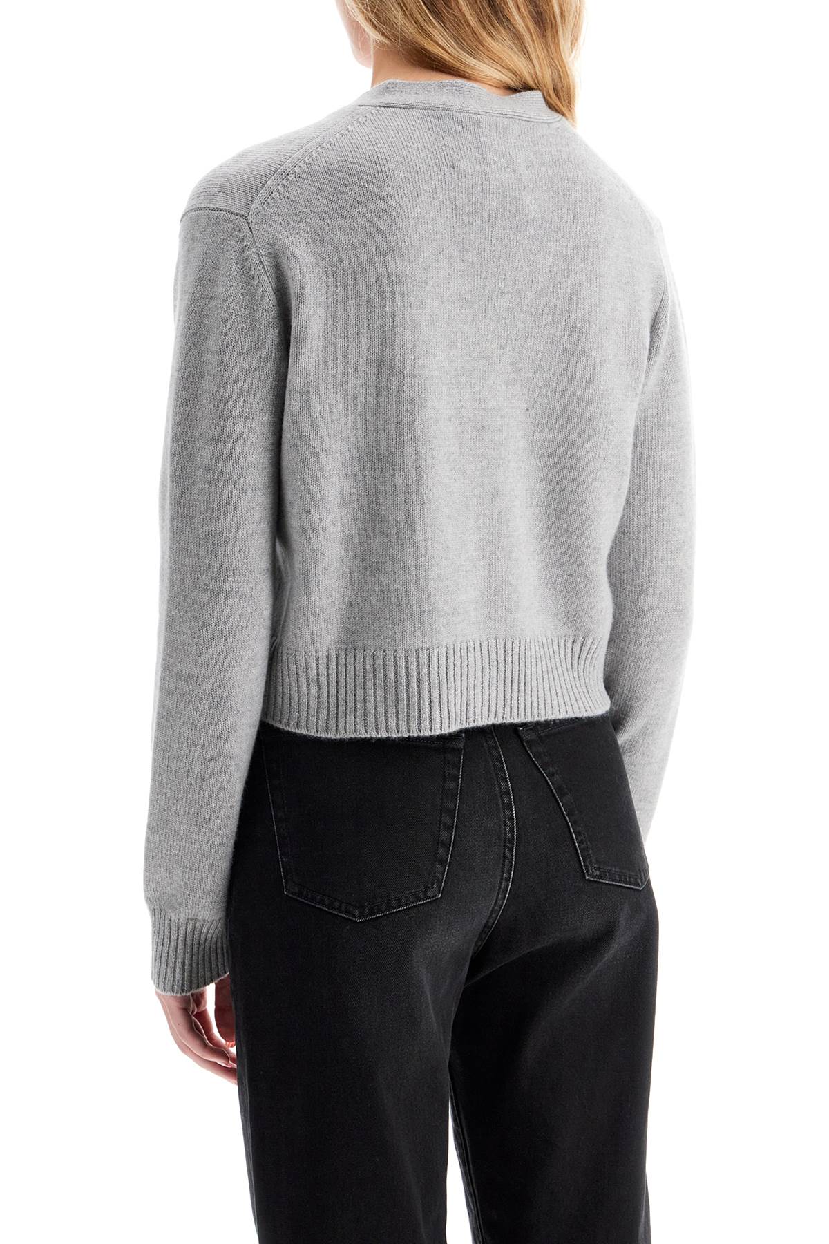 Shop Lisa Yang 'cropped Cashmere Cardigan ' In Grey