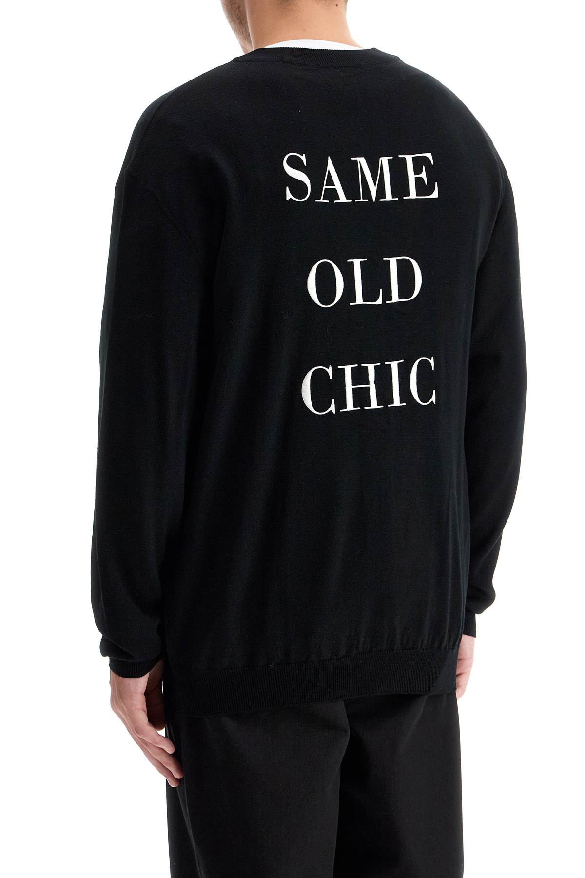 Shop Moschino "classic Chic Cardigan With In Black