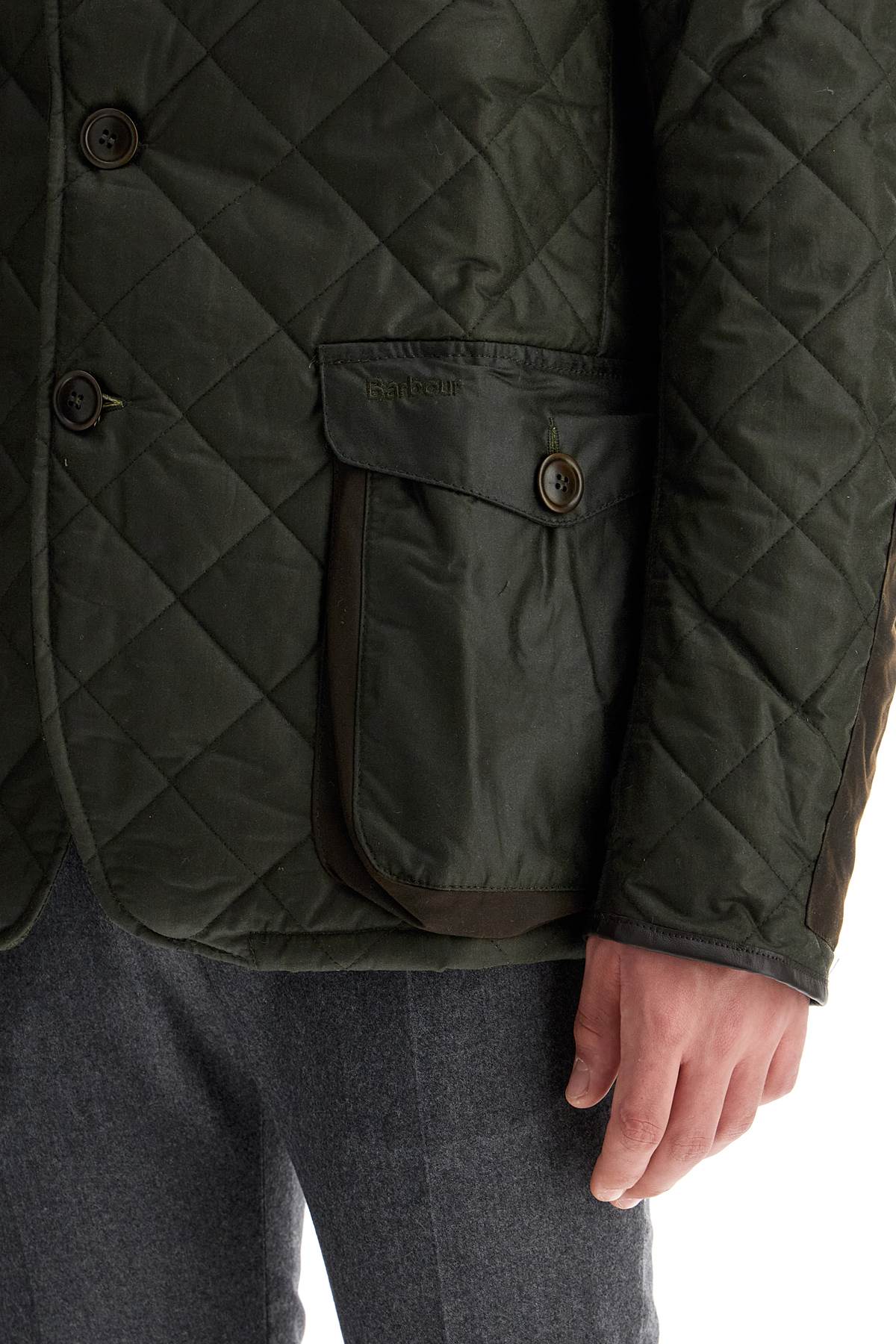 Shop Barbour X Tokito Jacket With Quilted Wax Finish In Green