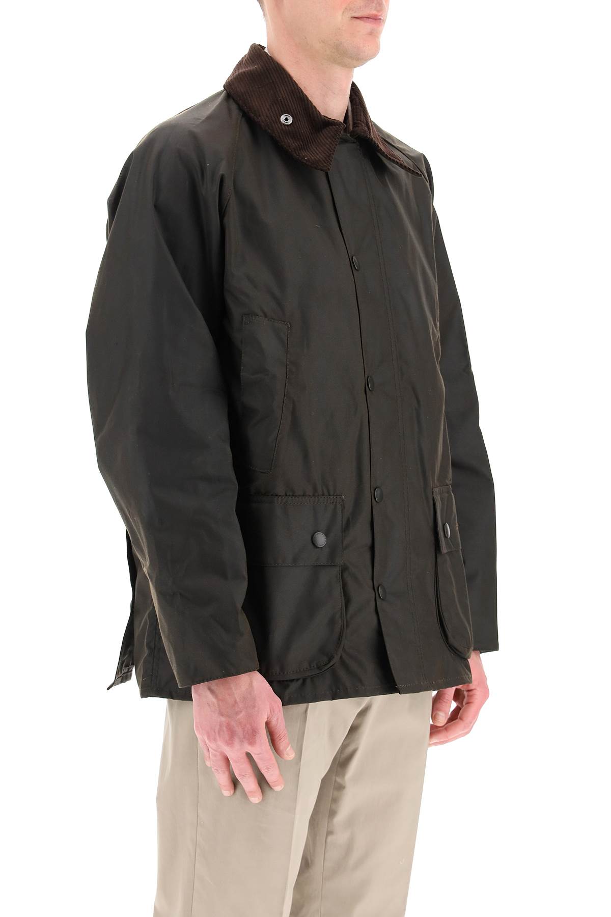 Shop Barbour Classic Bedale Wax Jacket In Khaki