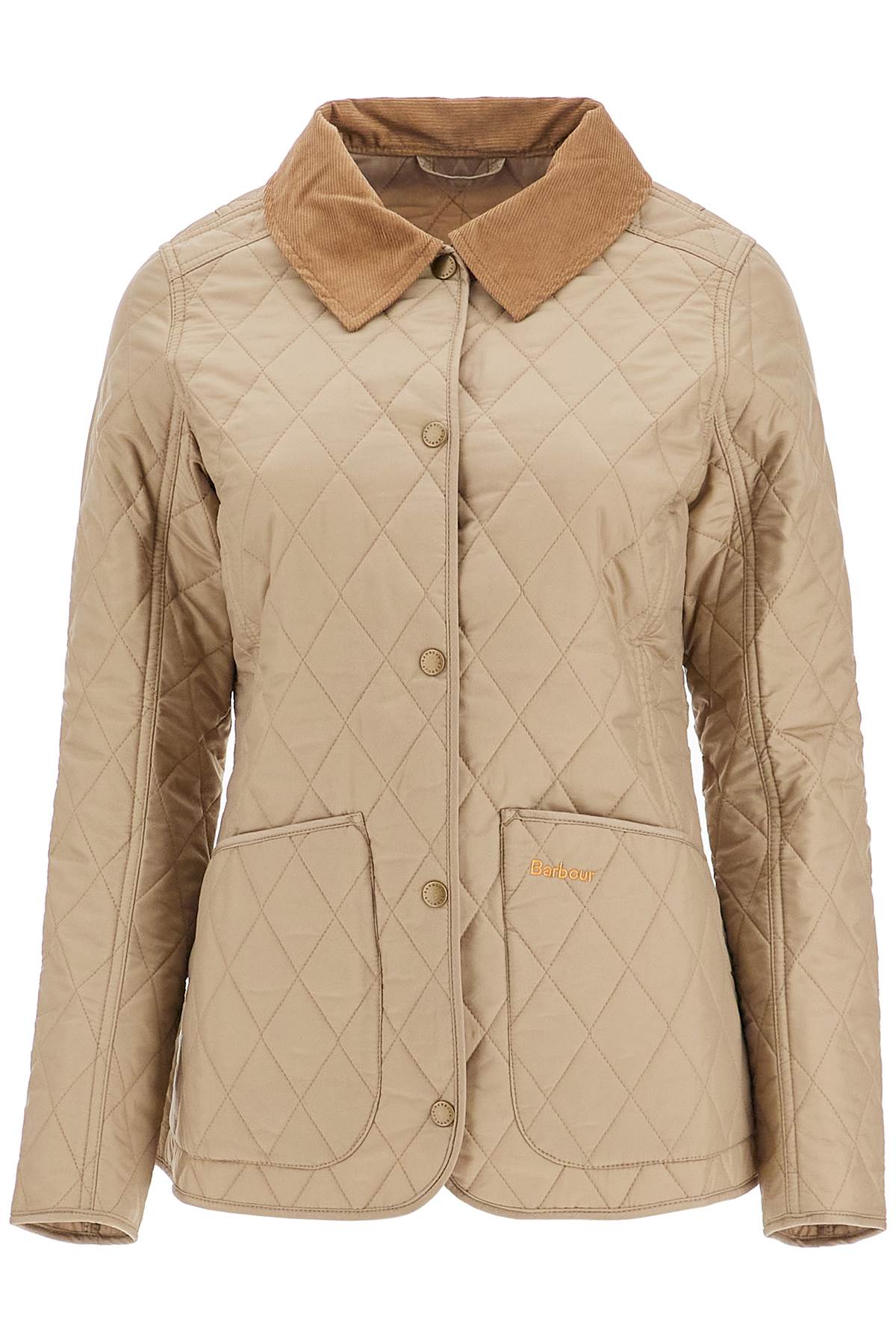 Shop Barbour Annandale Quilted Jacket In Beige