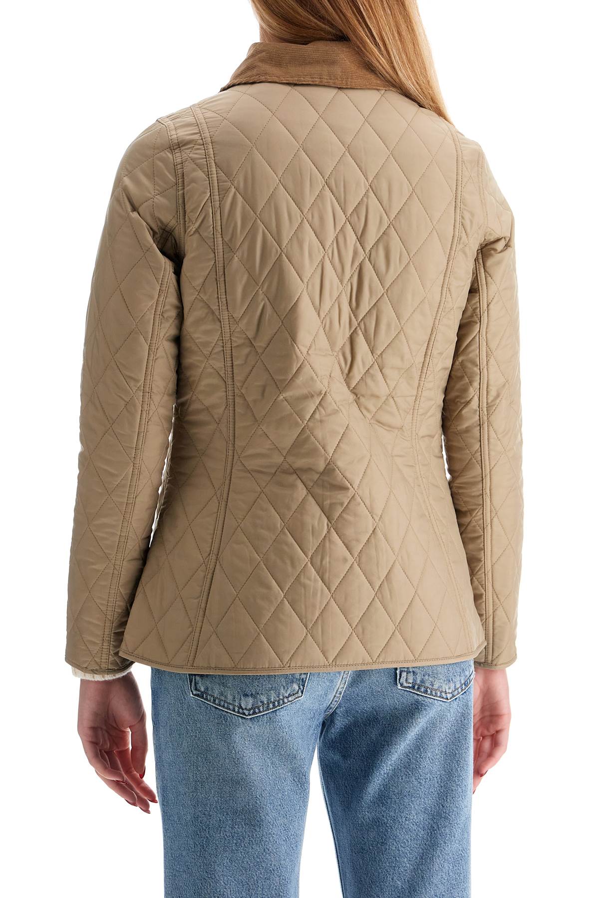 Shop Barbour Annandale Quilted Jacket In Beige