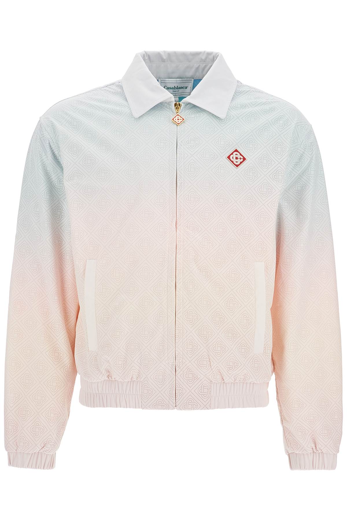 Shop Casablanca Track Jacket With Laser Degradé Details In Pink