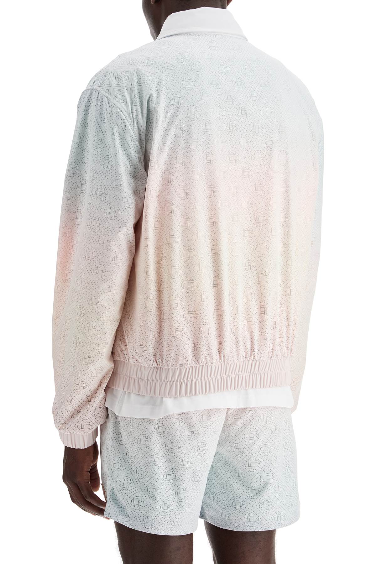 Shop Casablanca Track Jacket With Laser Degradé Details In Pink