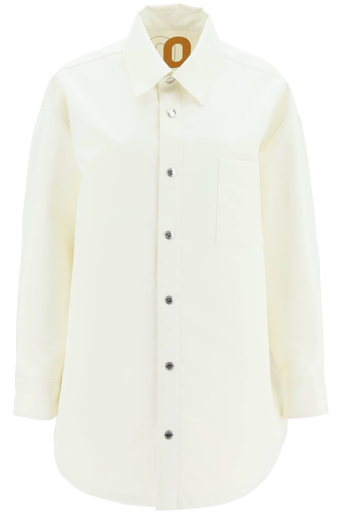 Shop Khrisjoy Oversized Boyfriend Shirt Jacket In White