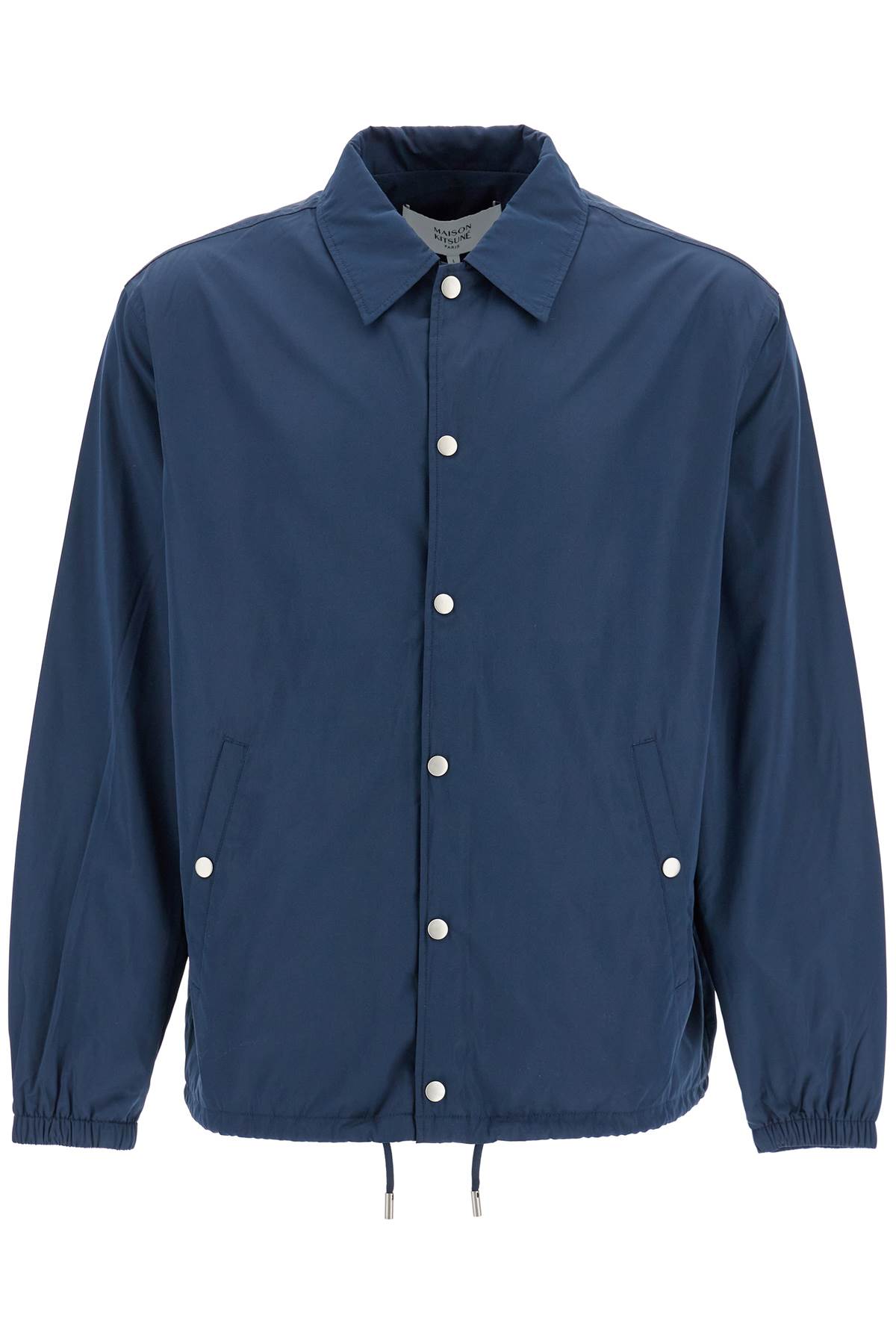 Shop Maison Kitsuné Nylon Coach Jacket For Men In Blue