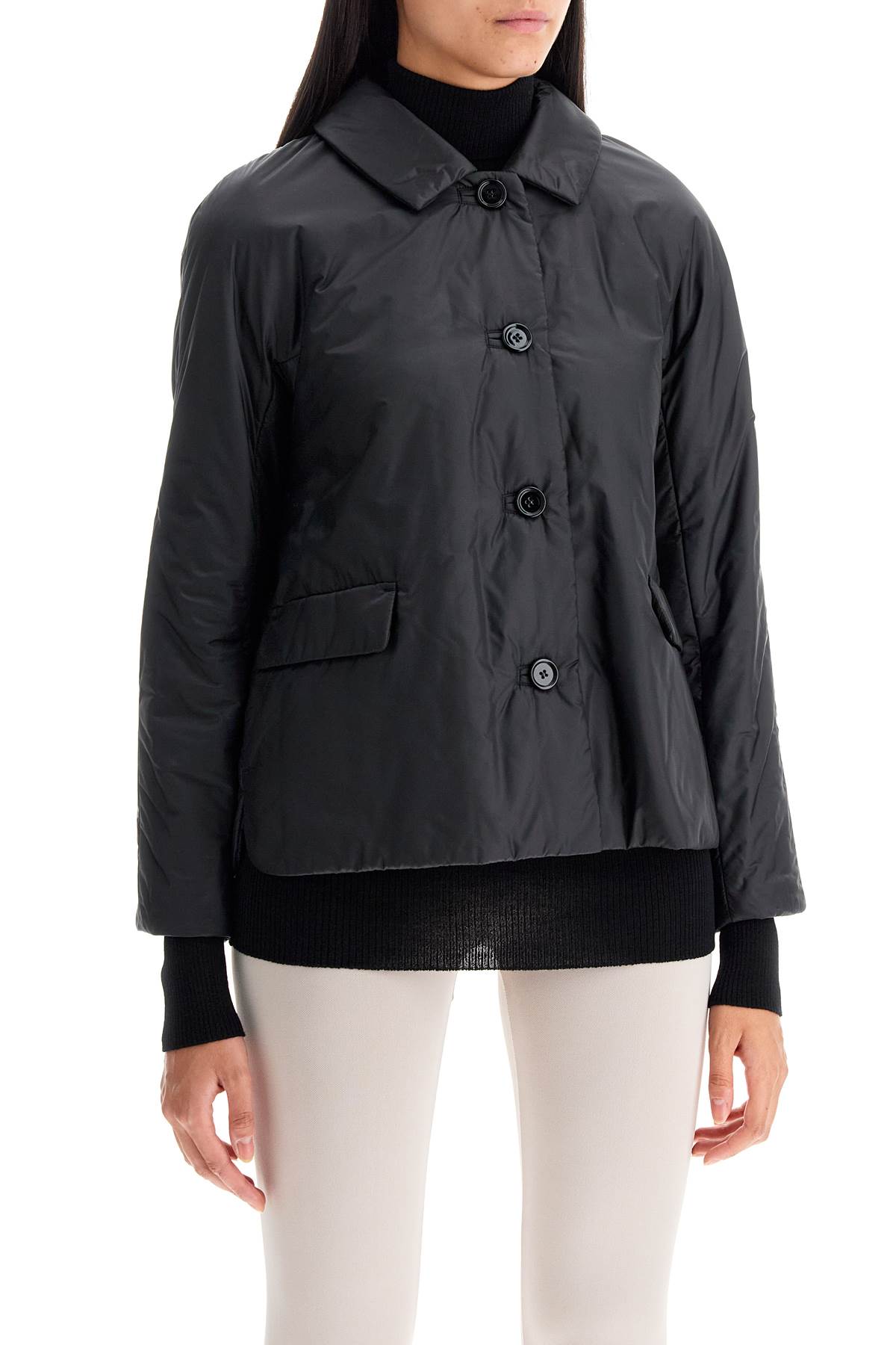 Shop Max Mara The Cube Reversible Technical Canvas Jacket In Black