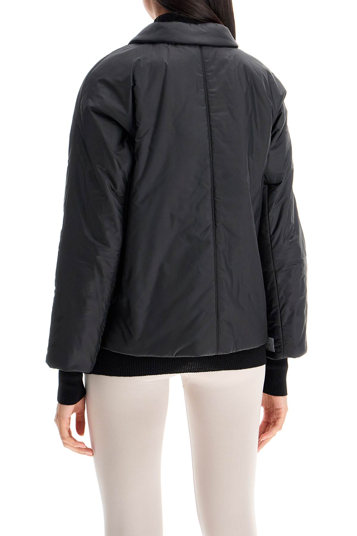 Shop Max Mara The Cube Reversible Technical Canvas Jacket In Black