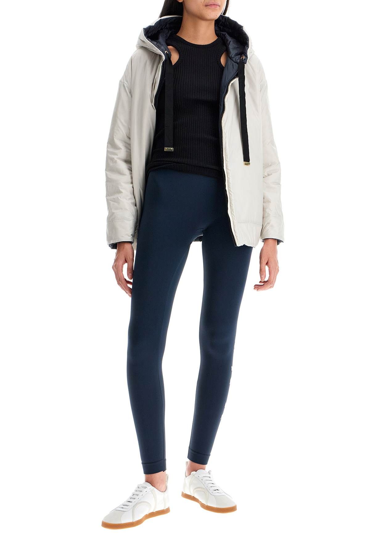 Shop Max Mara The Cube Anti-drop Canvas Jacket In Blue