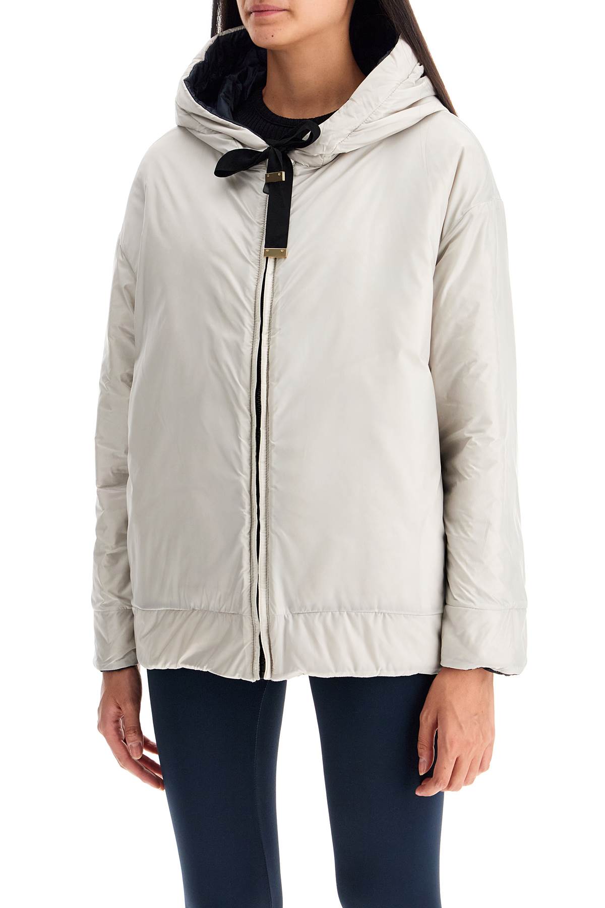 Shop Max Mara The Cube Anti-drop Canvas Jacket In Blue