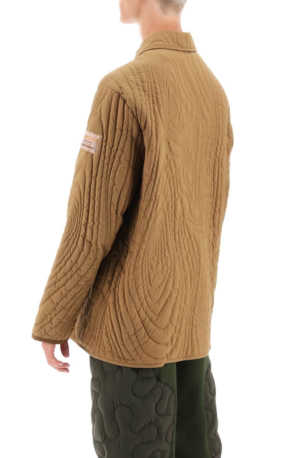 Shop Moncler X Salehe Bembury Harter-heighway Quilted Jacket In Brown
