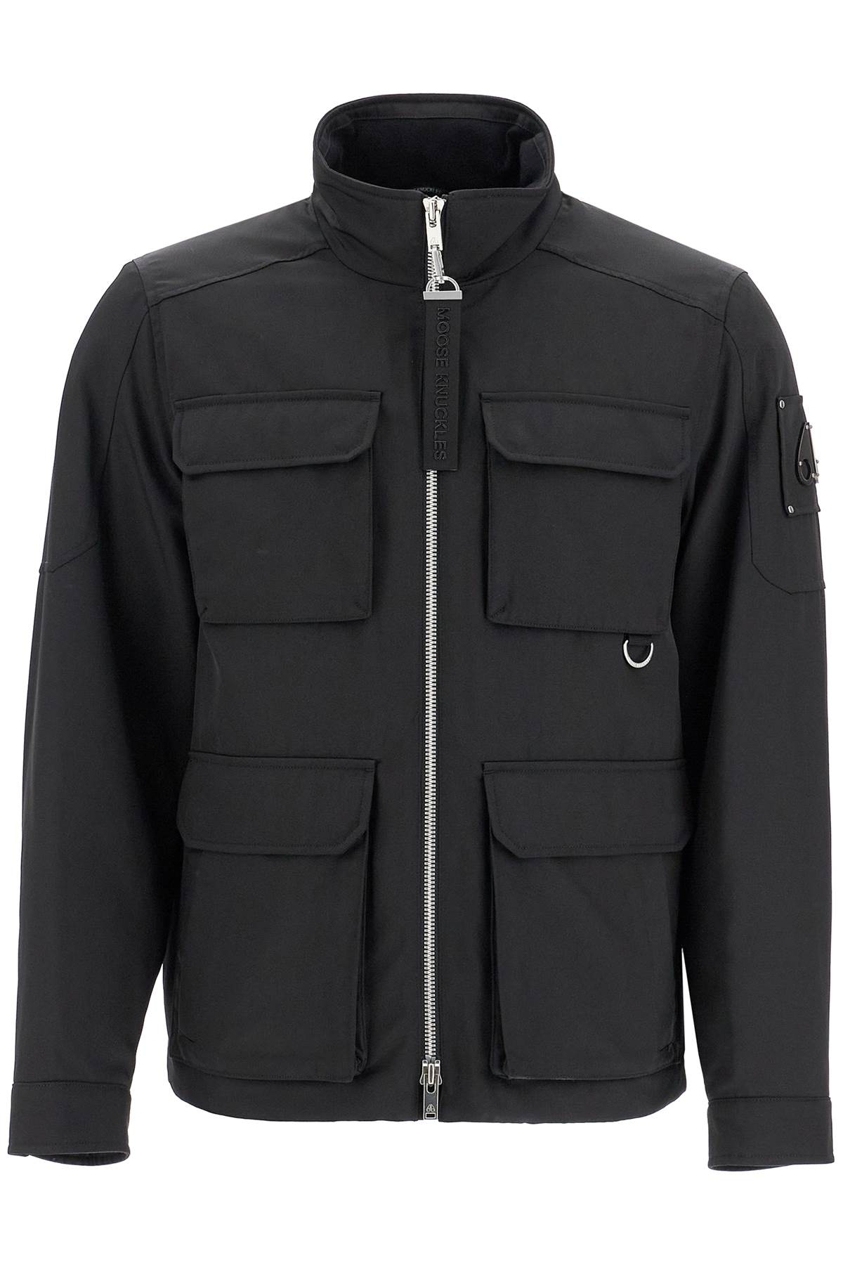 Shop Moose Knuckles 'technical Twill Field Jacket' In Black