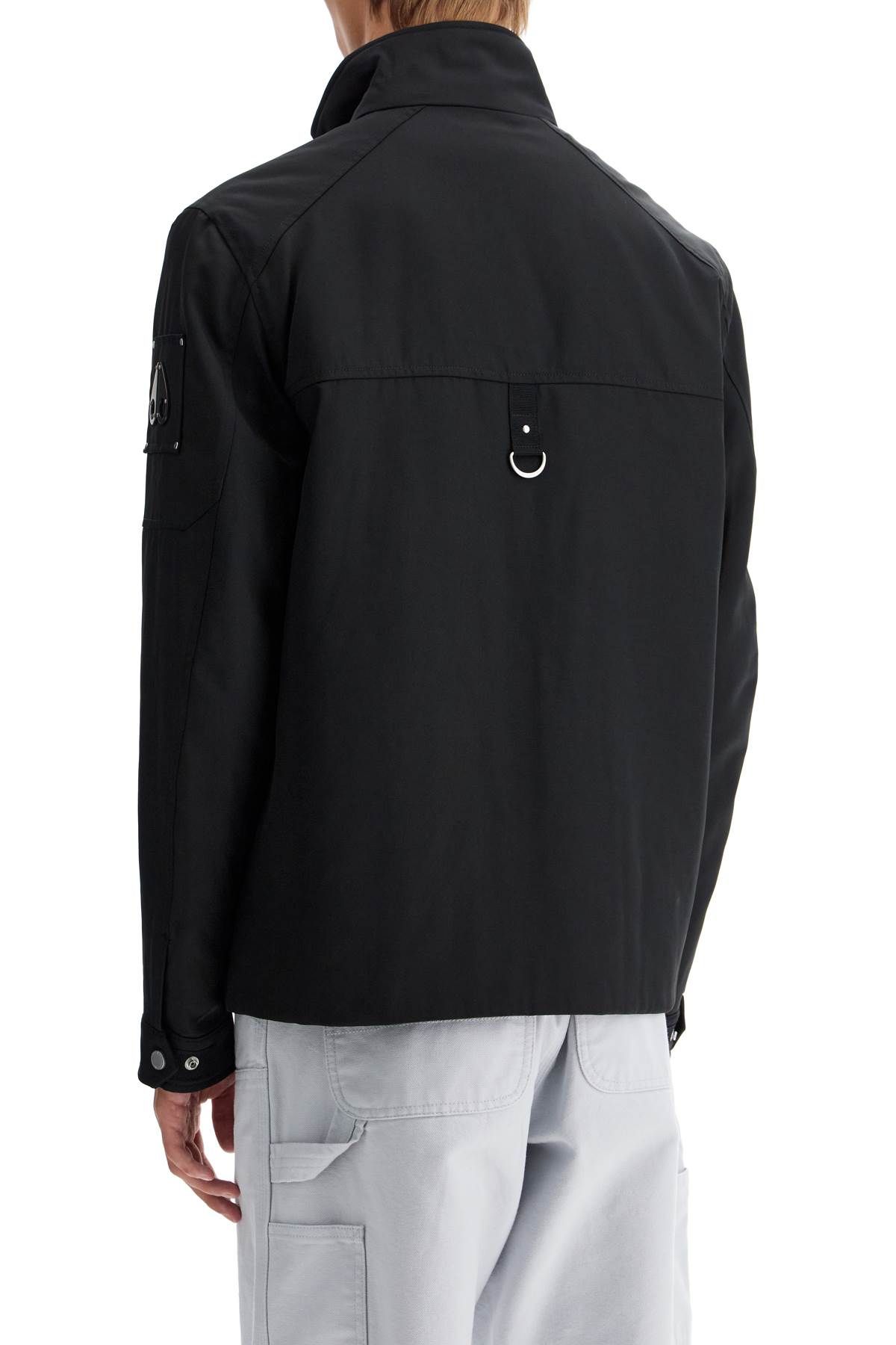 Shop Moose Knuckles 'technical Twill Field Jacket' In Black