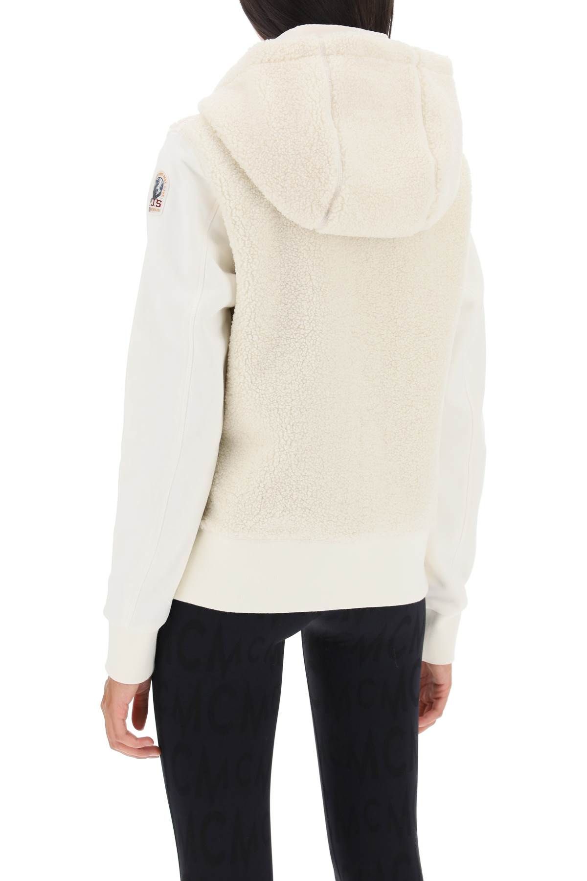 Shop Parajumpers 'moegi' Sherpa Fleece Jacket In White