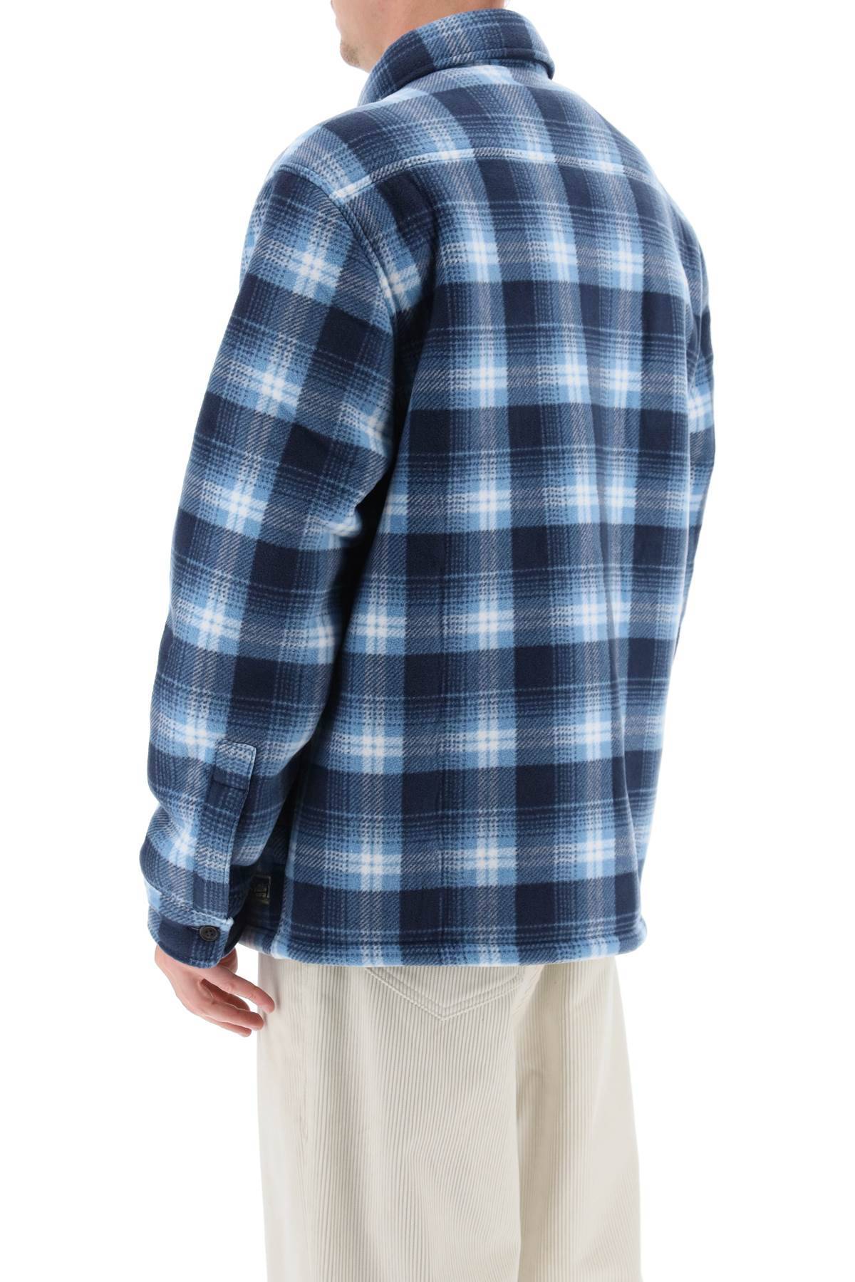 Shop Polo Ralph Lauren Check Overshirt In Blue,light Blue