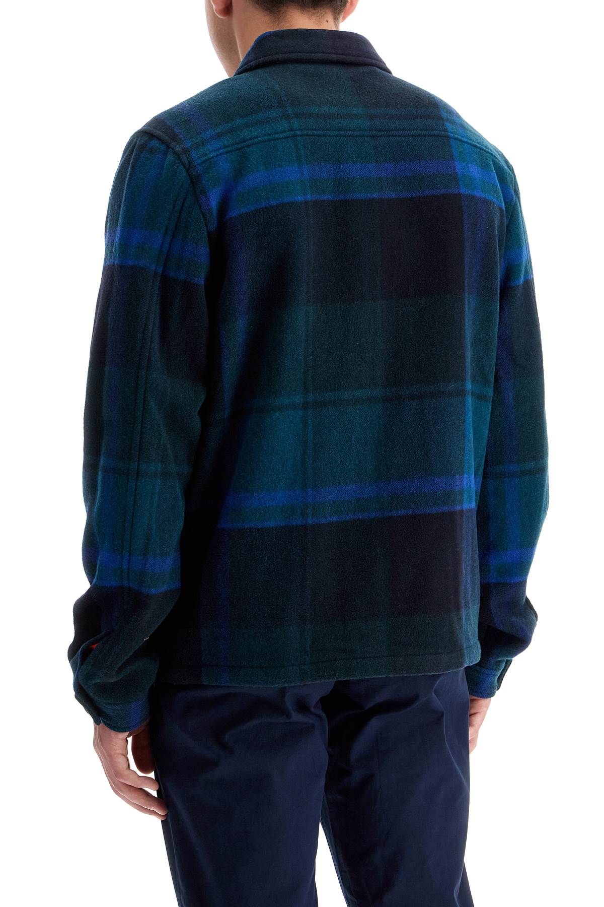 Shop Ps By Paul Smith Harrington Checkered Jacket In Green