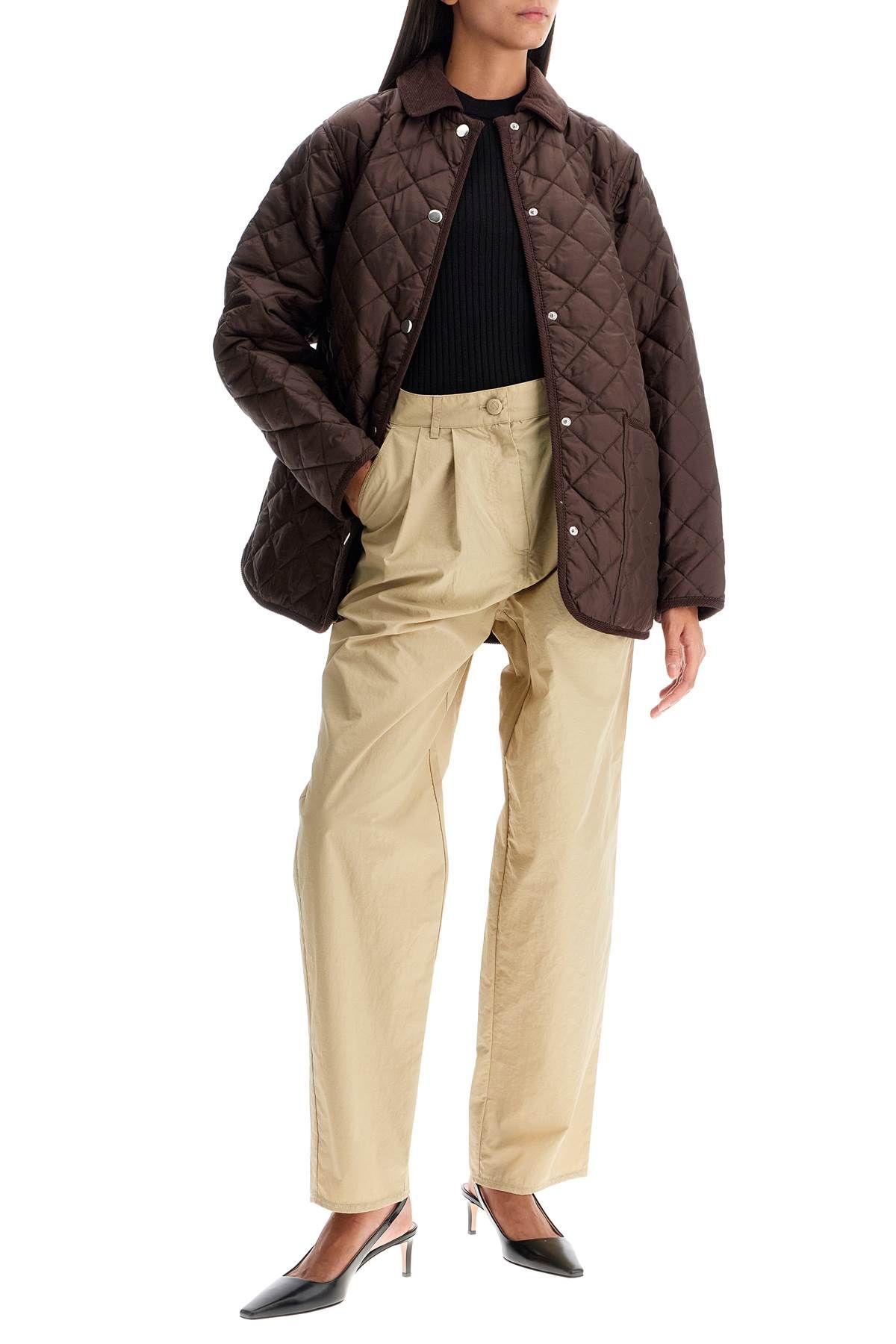 Shop Saks Potts Aiden Quilted In Brown