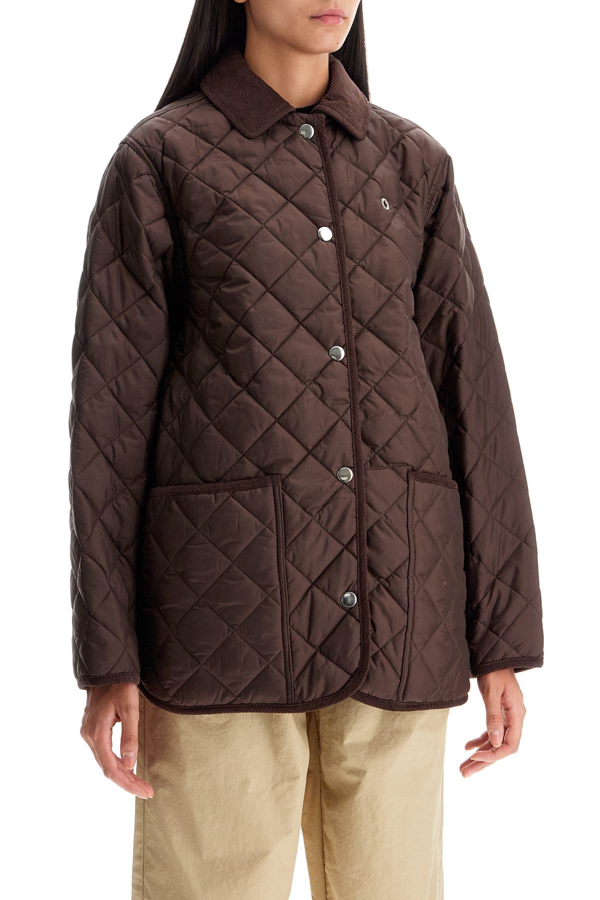 Shop Saks Potts Aiden Quilted In Brown