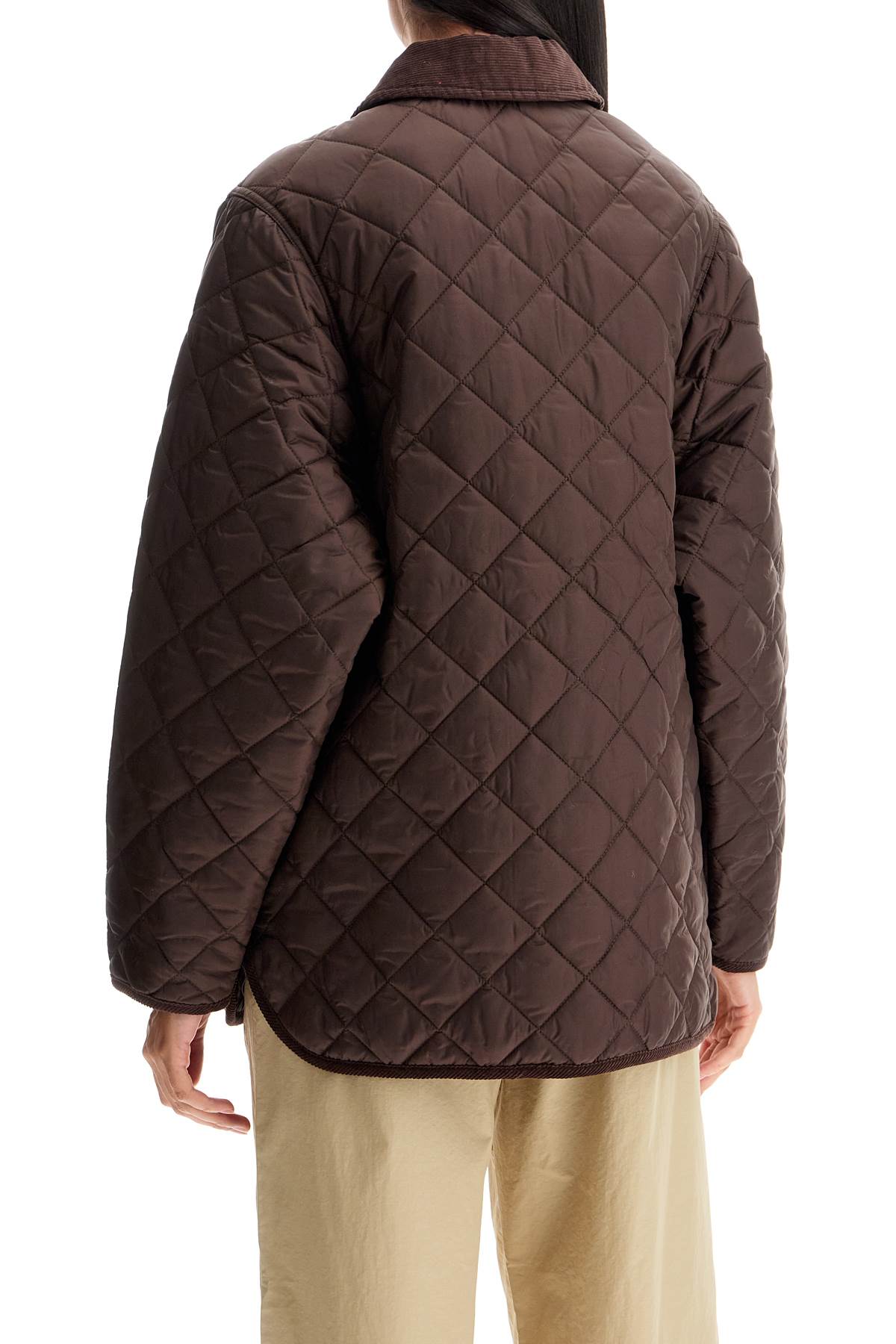 Shop Saks Potts Aiden Quilted In Brown