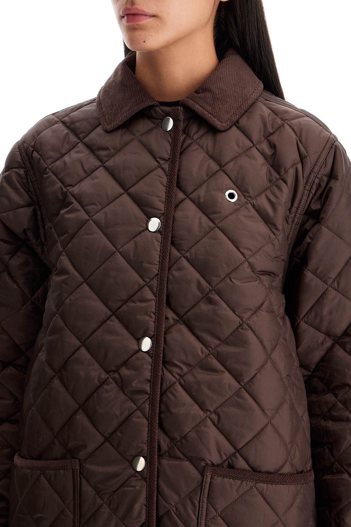 Shop Saks Potts Aiden Quilted In Brown