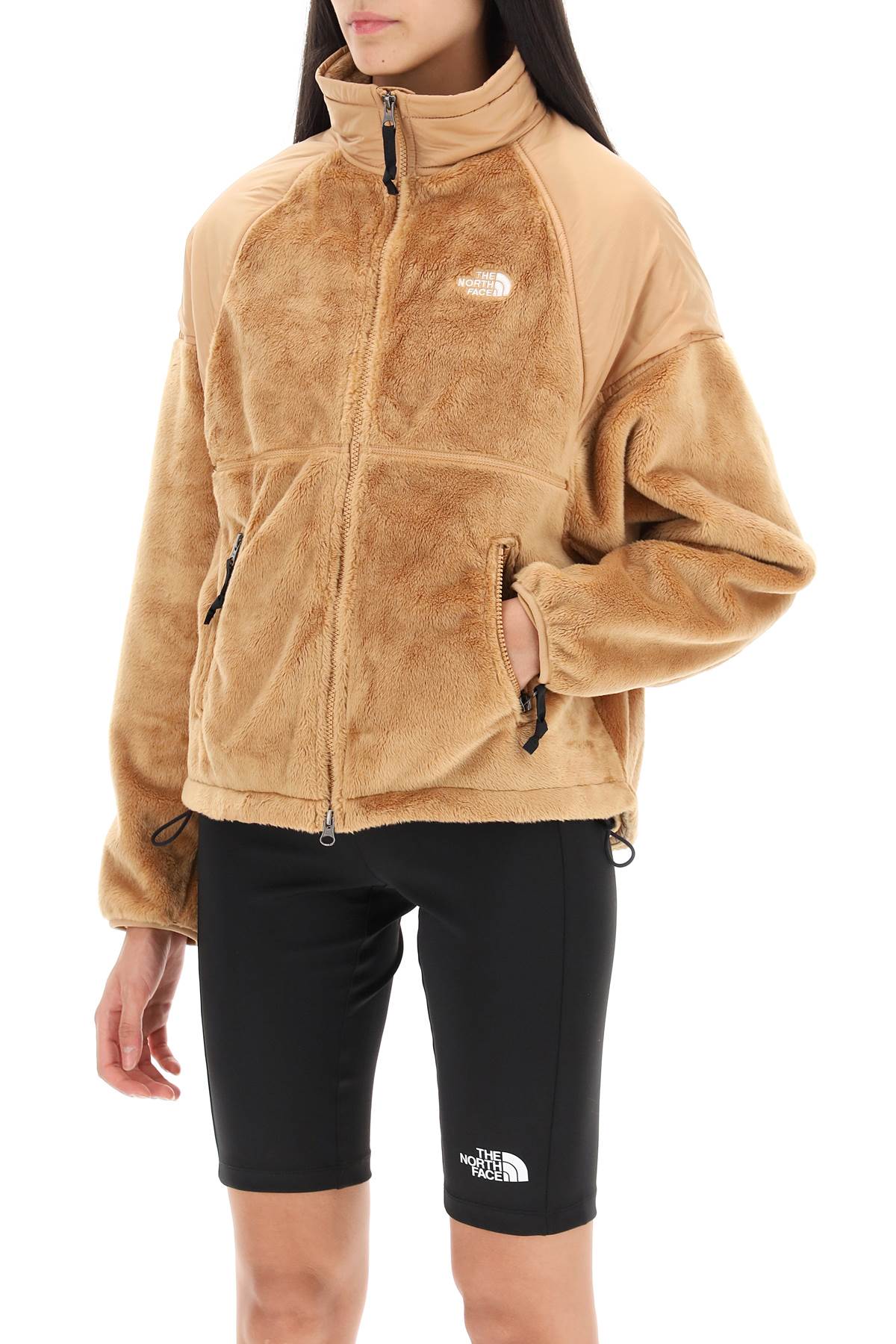 Shop The North Face Versa Velour Jacket In Recycled Fleece And Ripstop In Beige