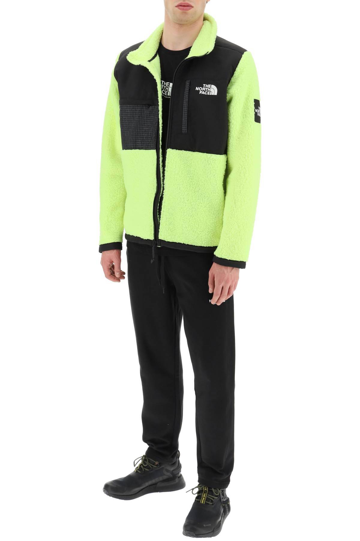 Shop The North Face 'denali Seasonal' Fleece Jacket In Yellow,fluo