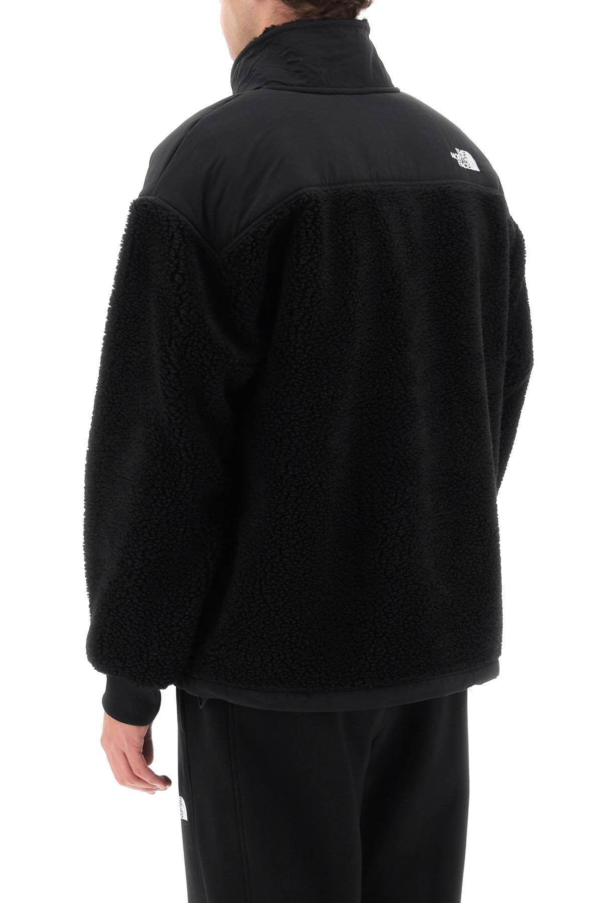 Shop The North Face Platte Sherpa Fleece Jacket In Black
