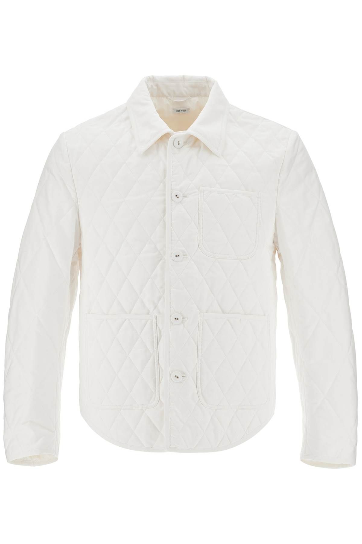 Shop Thom Browne Lightweight Quilted Cotton Jacket In White