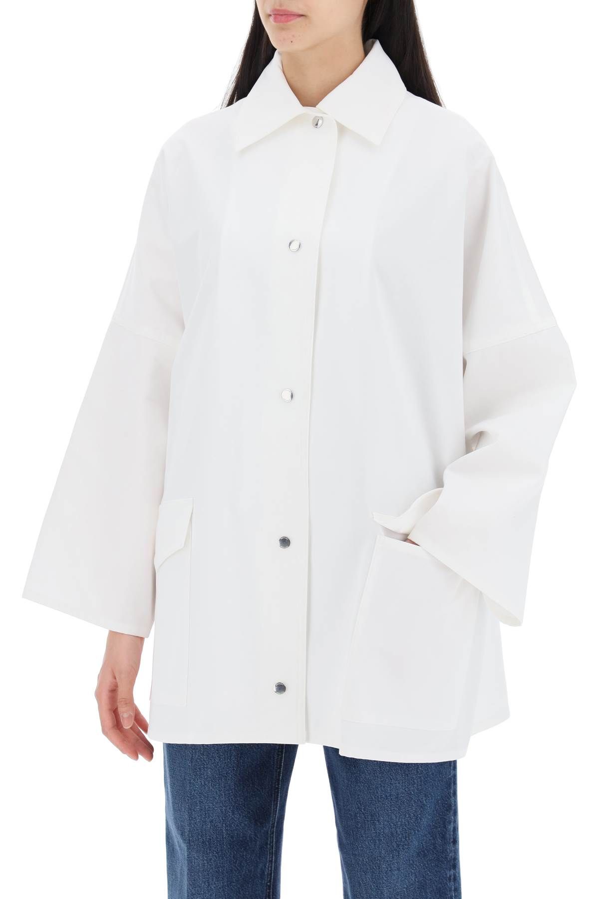 Shop Totême Organic Cotton Overshirt For In White
