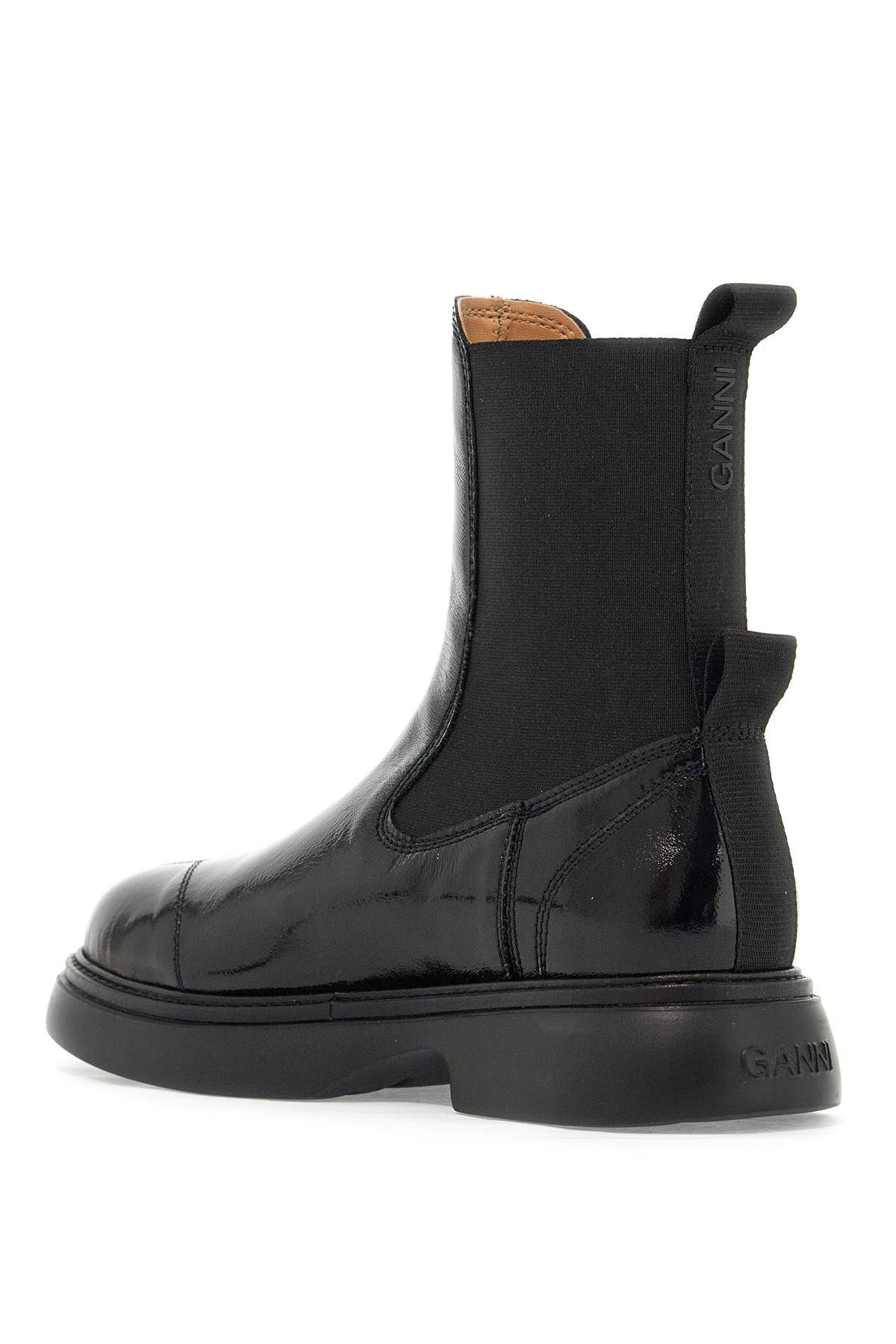 Shop Ganni Chelsea Ankle Boots In Black