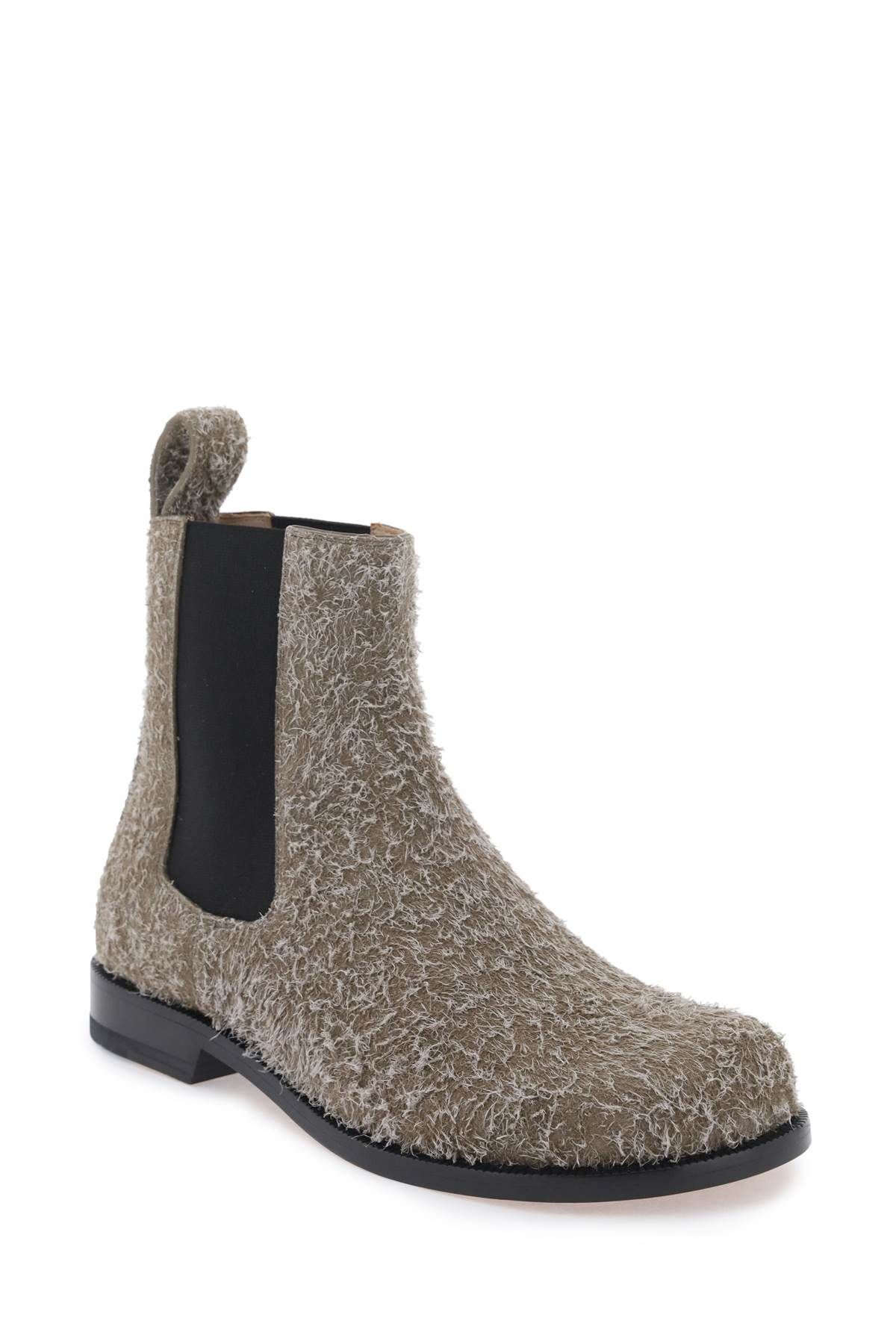 Shop Loewe Campo Chelsea Boots In Green,khaki