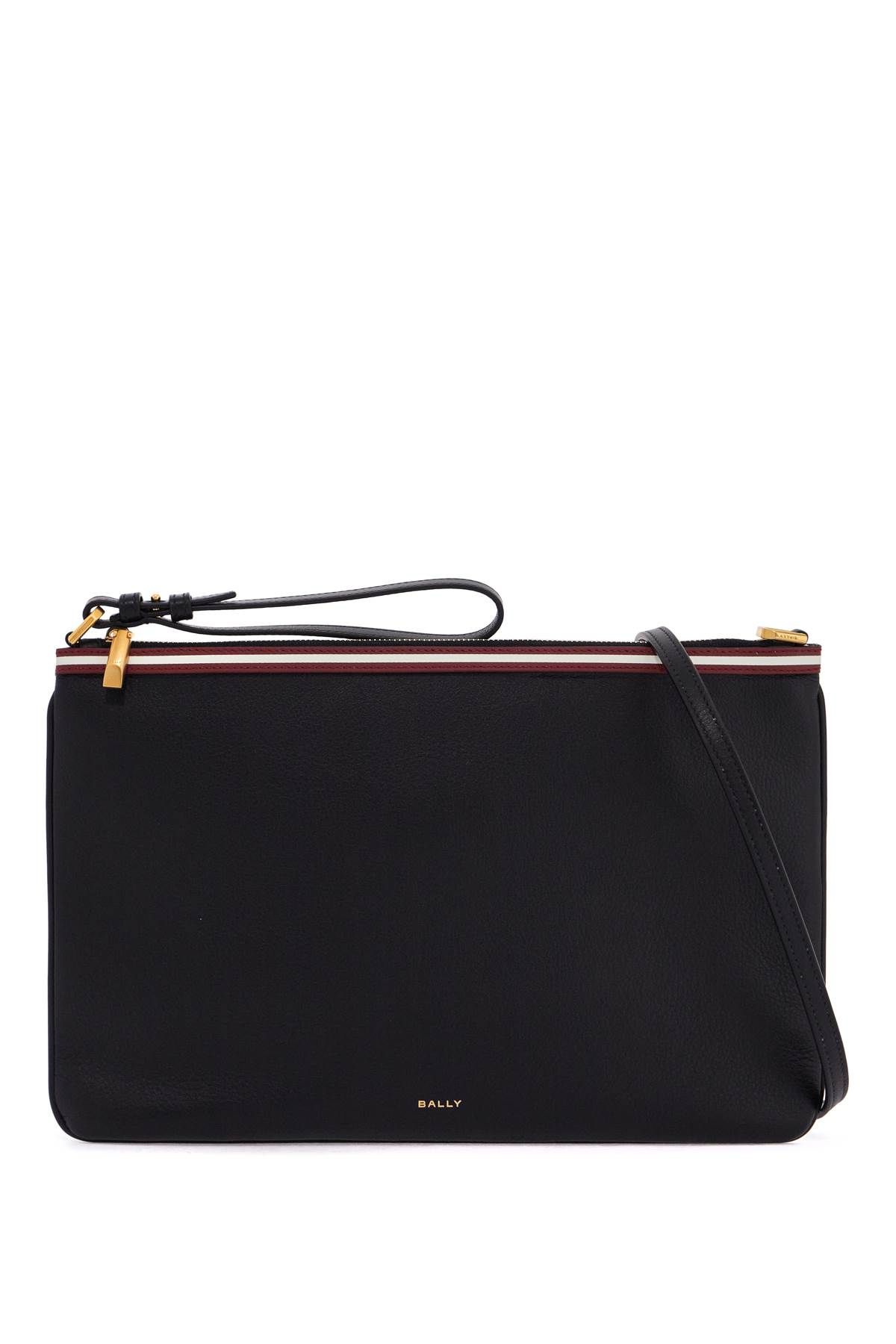 Shop Bally Code Pouch Bag In Black