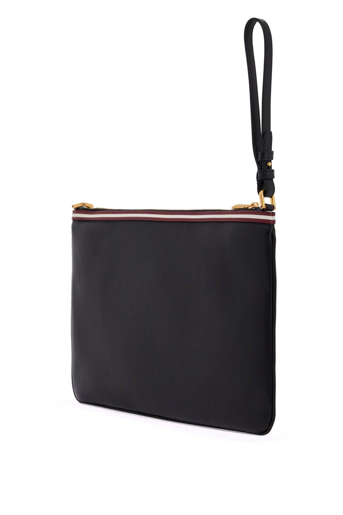 Shop Bally Code Pouch Bag In Black