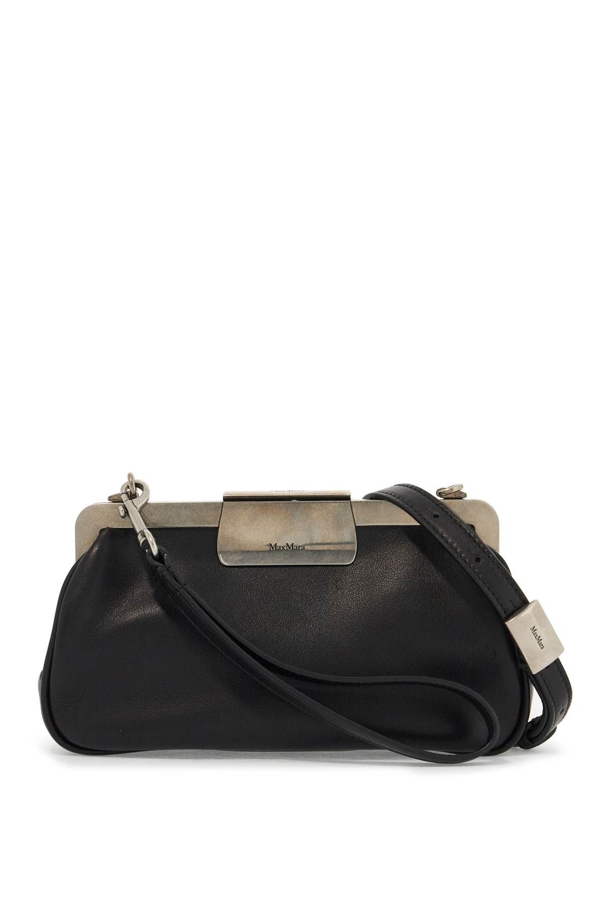 Shop Max Mara "extra Small Leather Clutch Bag" In Black