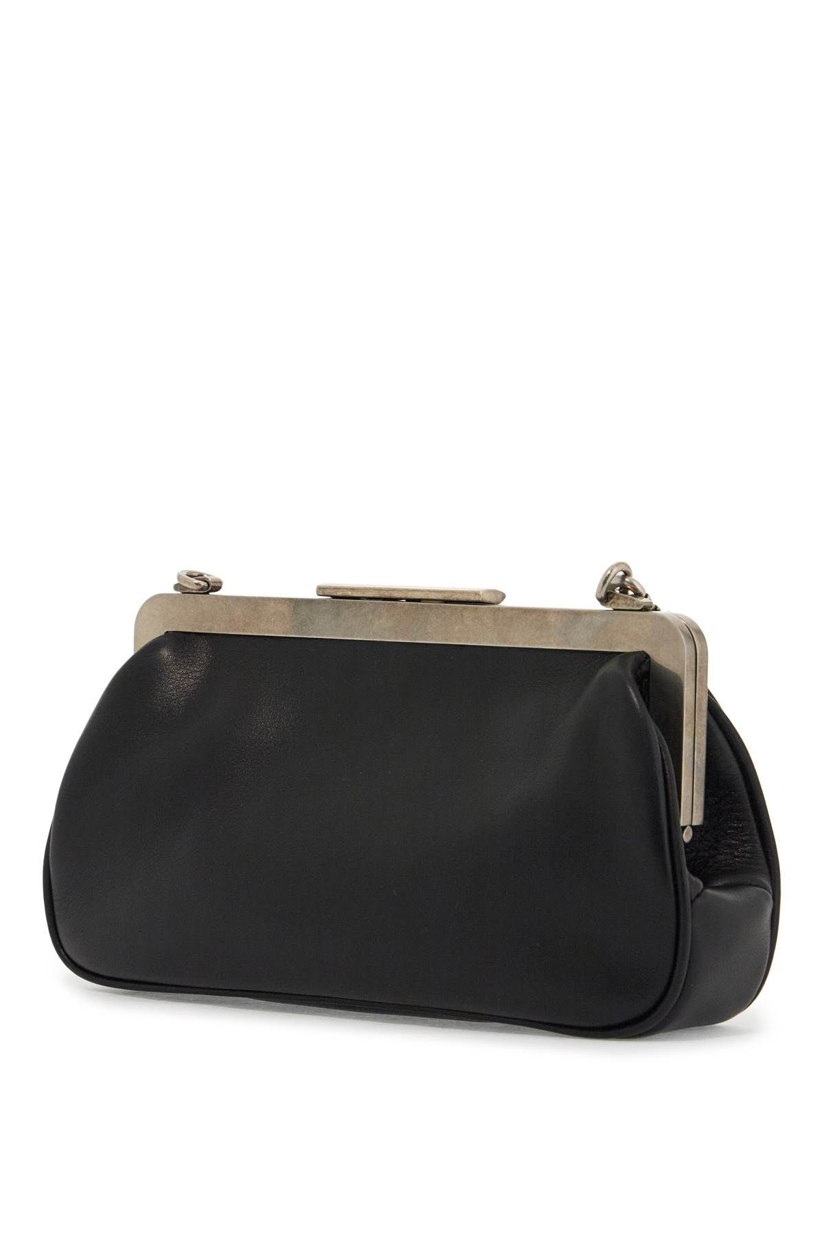 Shop Max Mara "extra Small Leather Clutch Bag" In Black