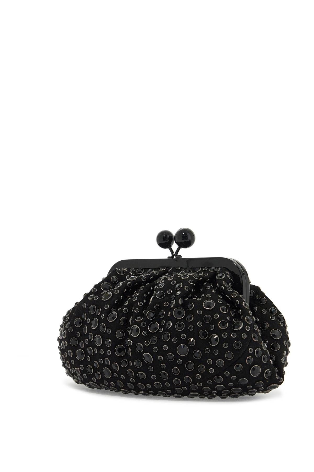 Shop Weekend Max Mara Crystal-embellished P In Black