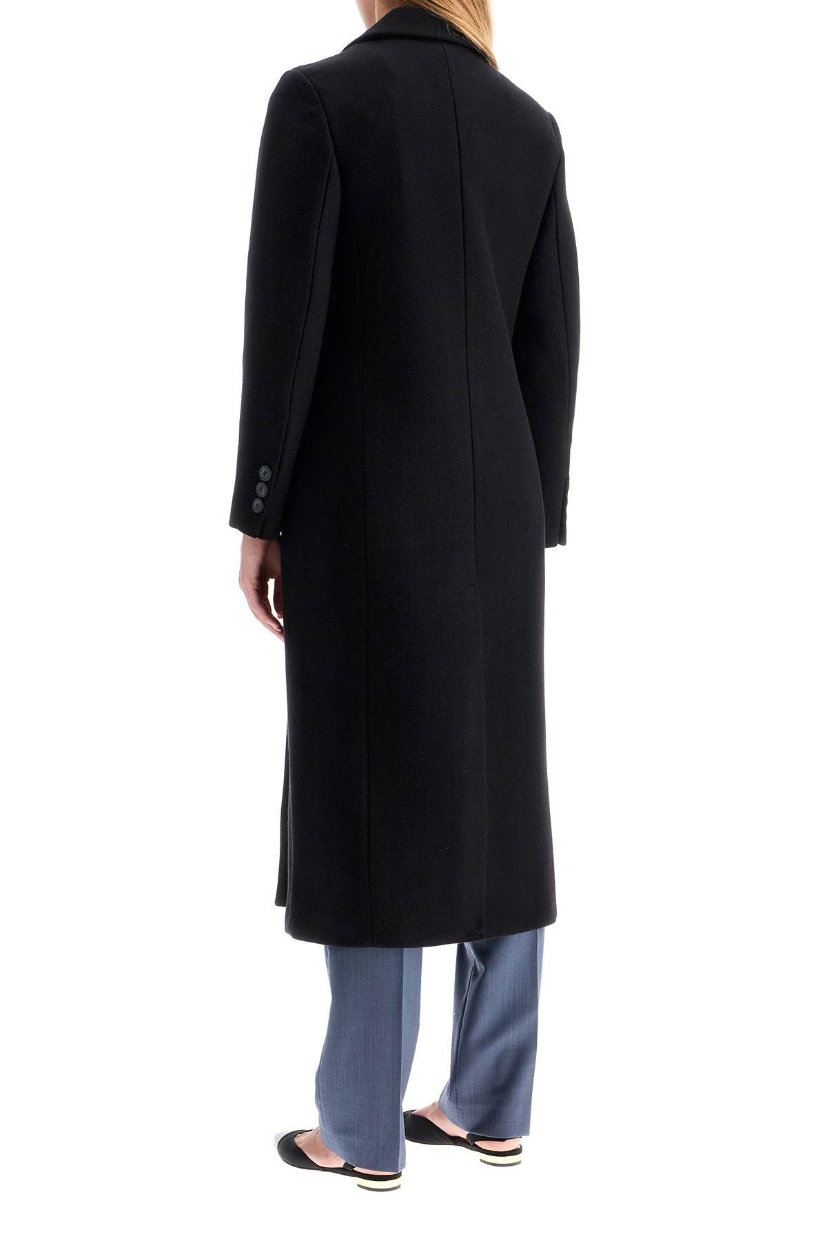 Shop Ivy & Oak Cayenne Double-breasted Wool Coat In Black