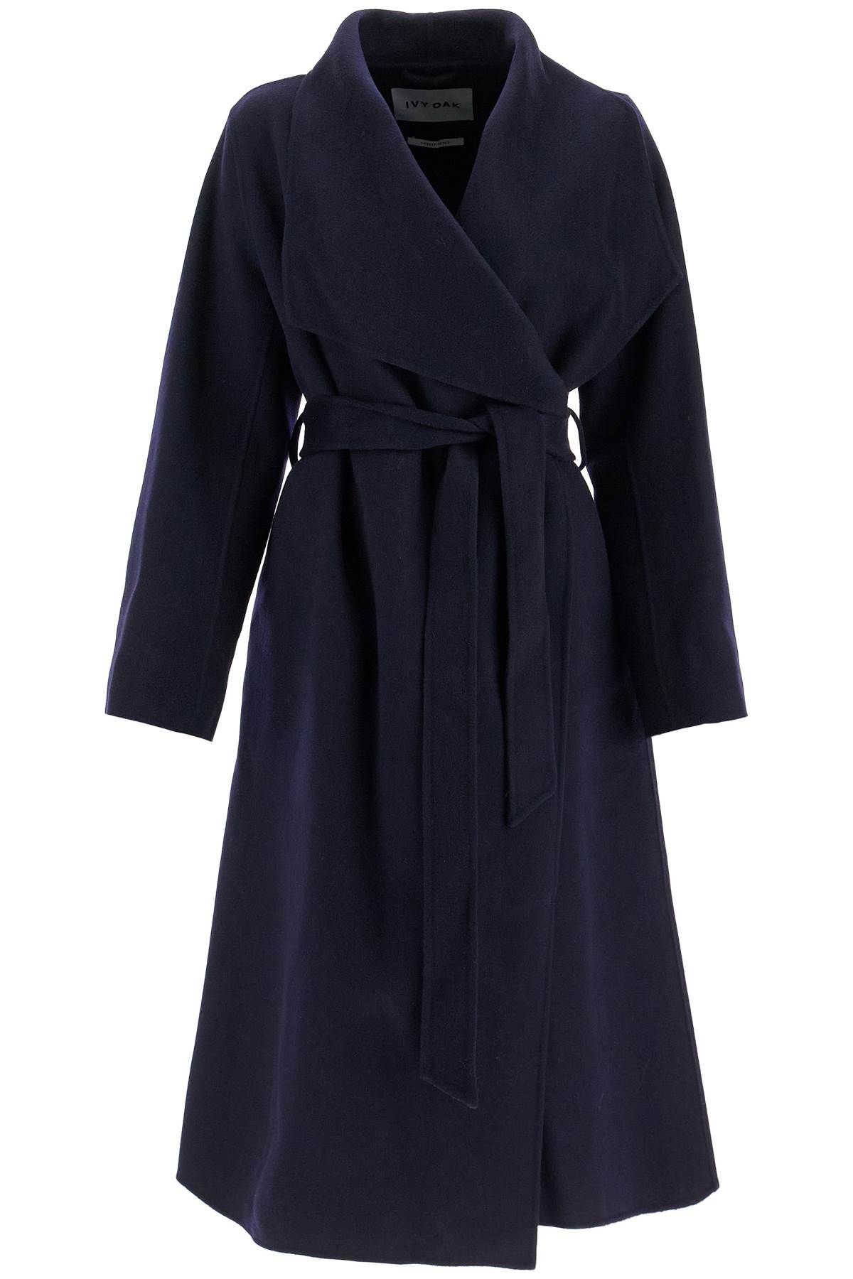 Shop Ivy & Oak Wool Coat By Carrie Rose In Blue