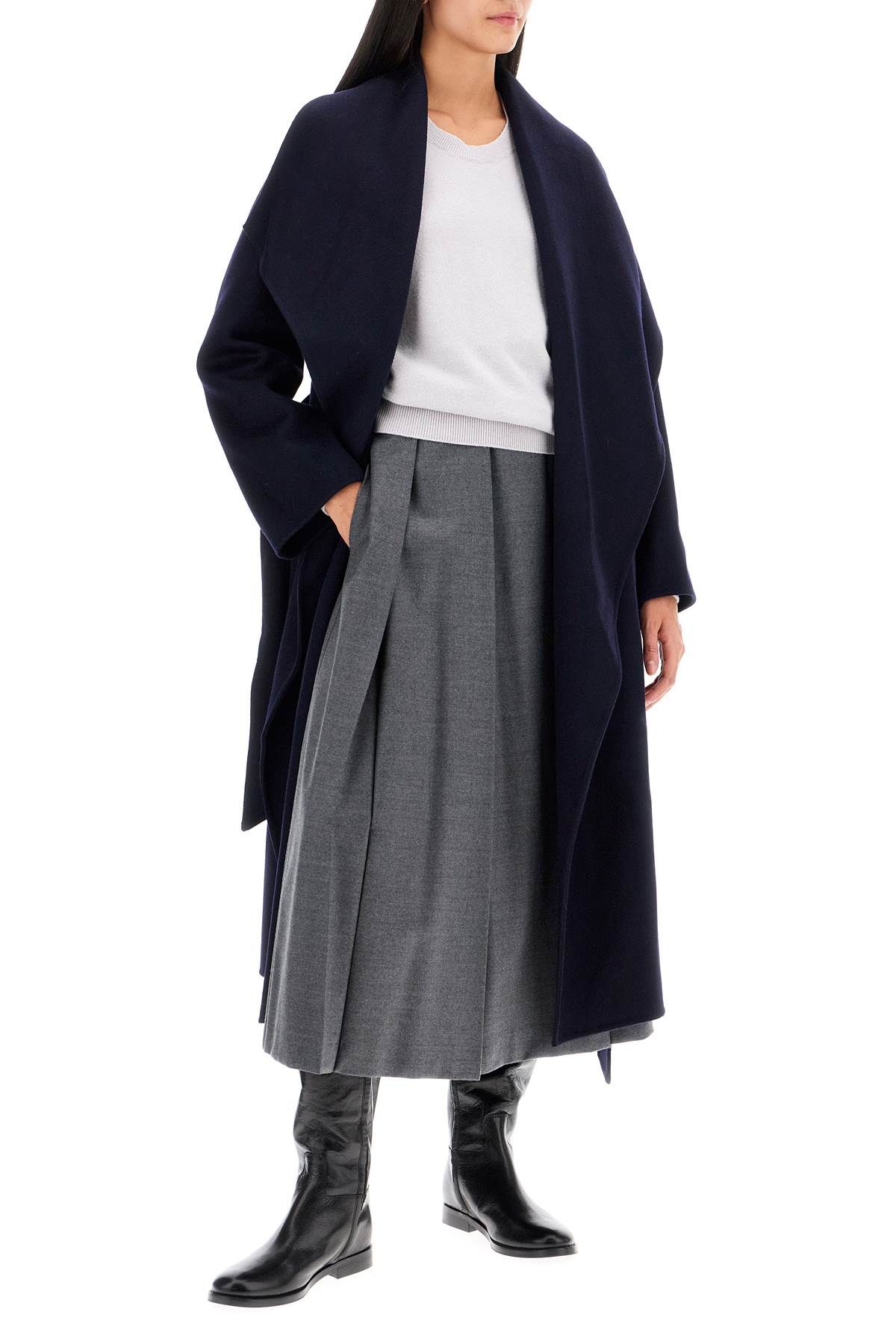 Shop Ivy & Oak Wool Coat By Carrie Rose In Blue