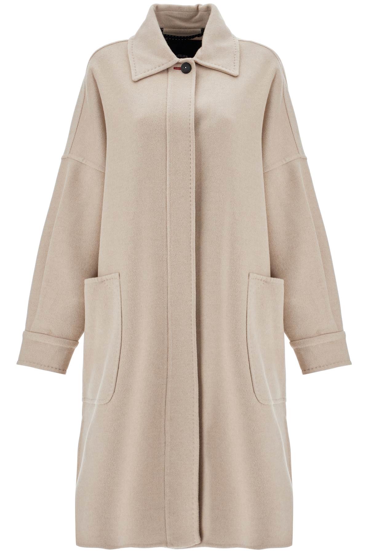 Shop Max Mara "cashmere Oversized Chemise Coat In Neutro