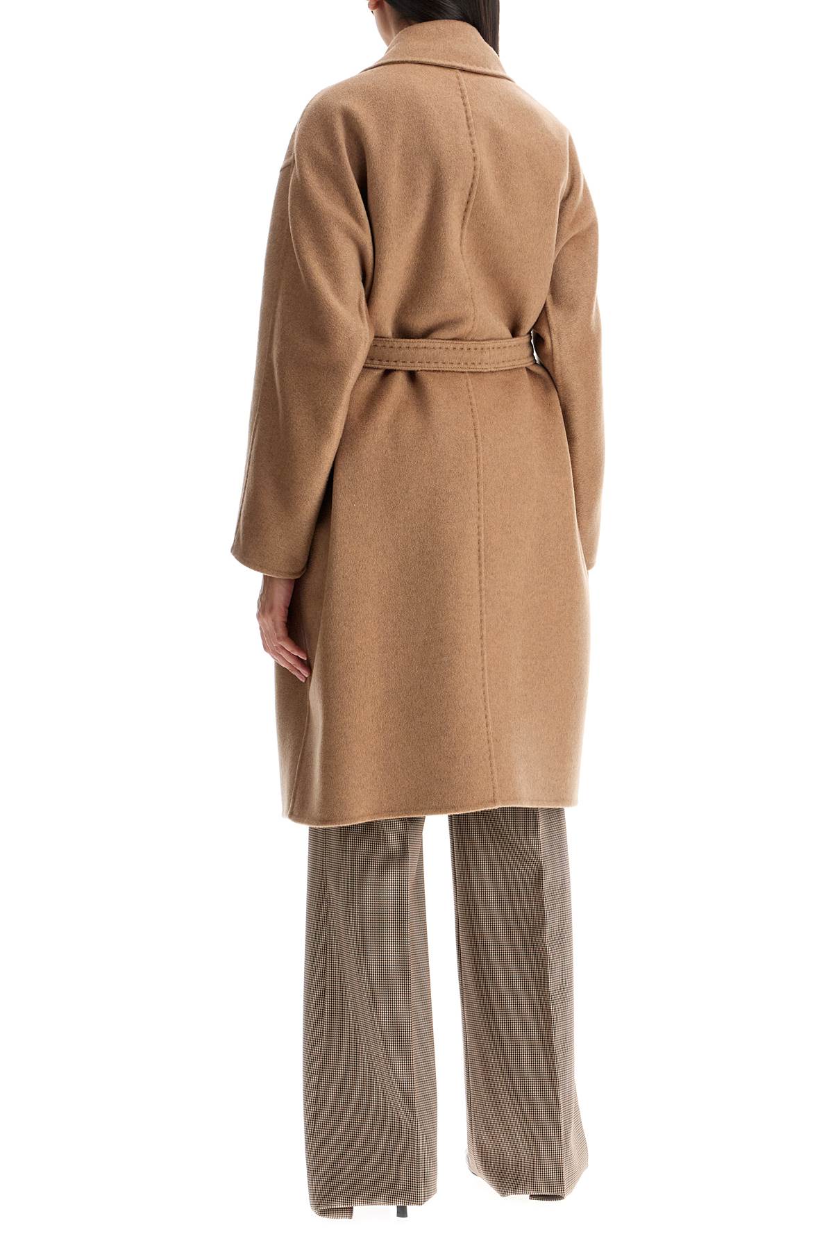 Shop Max Mara Cashmere Robe-style Coat With Eight In Beige