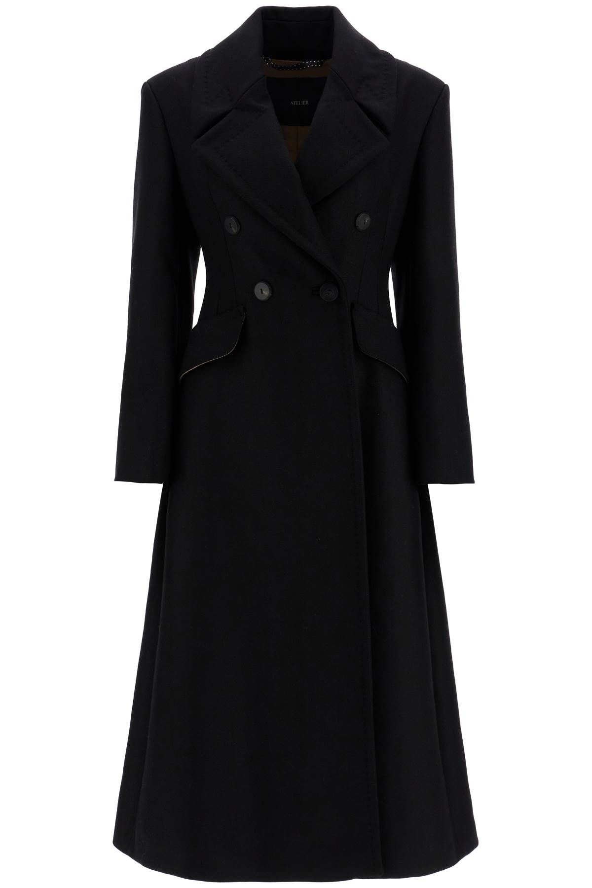 Shop Max Mara Wool And Cashmere Redingote Coat In In Black