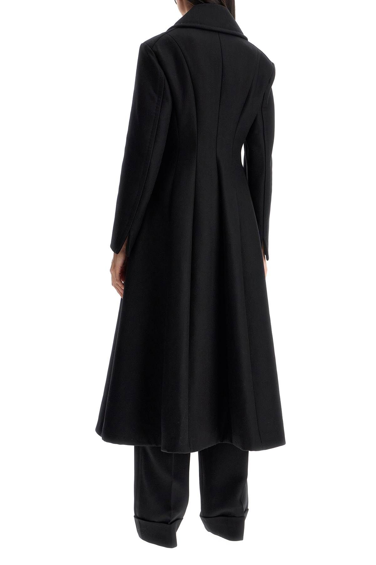 Shop Max Mara Wool And Cashmere Redingote Coat In In Black